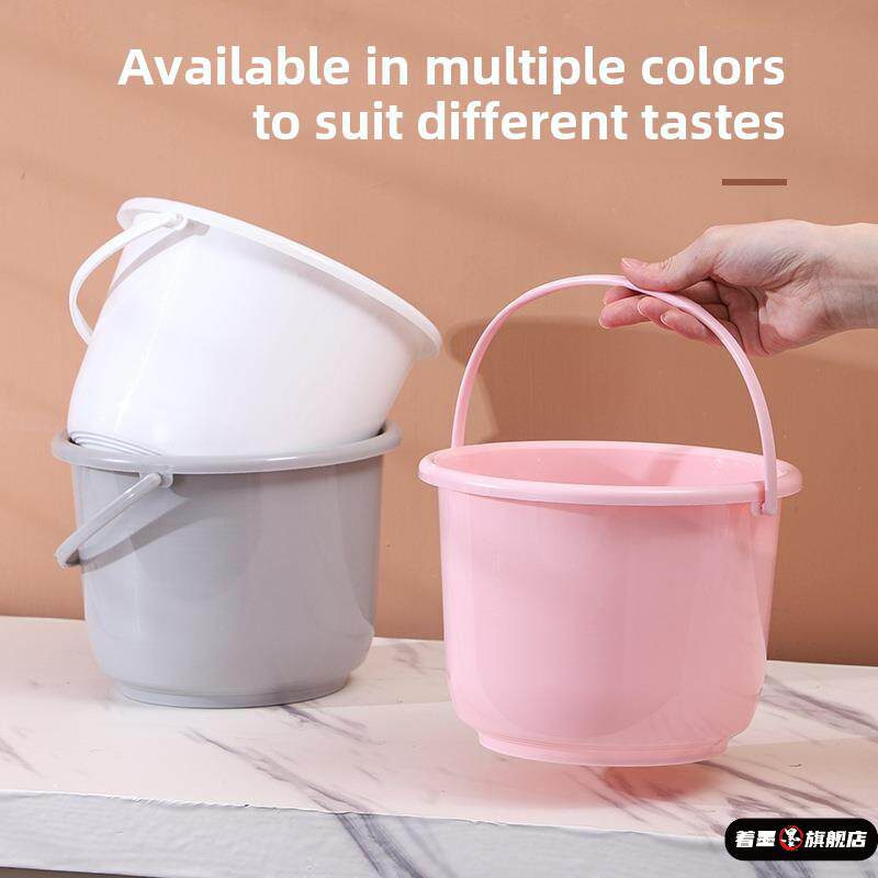 加厚塑料小水桶没盖小号家用装水桶提水桶儿童美术小桶迷你玩具桶