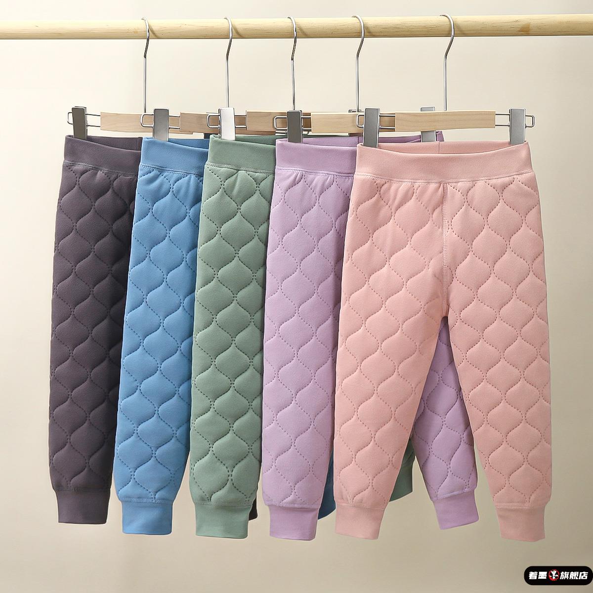 女童校服神器棉裤学生儿童加绒加厚内穿搭男