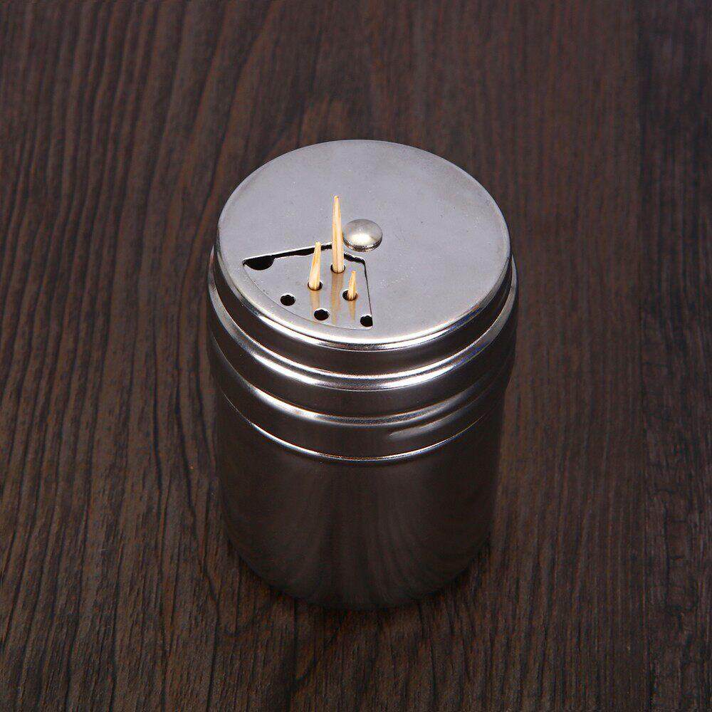 家用不锈钢牙签筒加厚牙签盒牙签罐牙签瓶餐厅酒店饭店牙签收纳盒