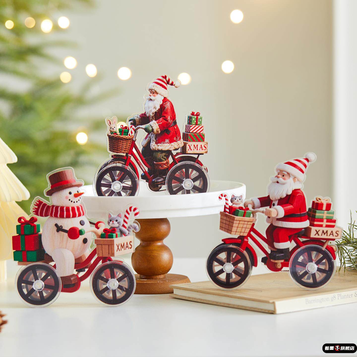 圣诞节装饰场景布置摆件新款木质制字母牌圣