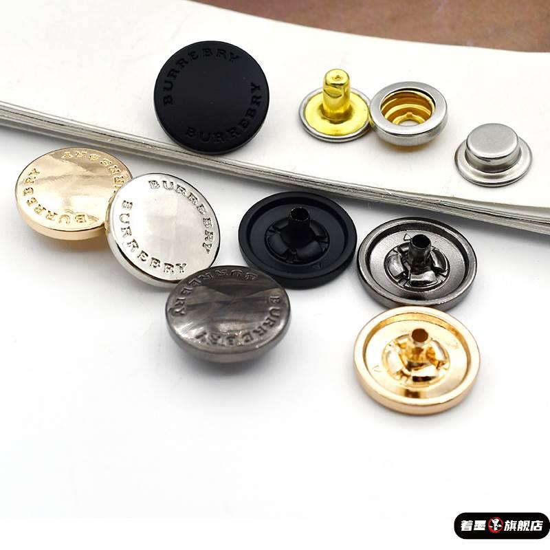 四合扣金属按扣高档羽绒服男女B家外套西服西装扣子锌合金圆形钮