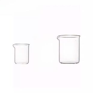 计量杯带刻度克数喝药毫升240ml克度玻璃小的有带盖婴儿喝水杯子