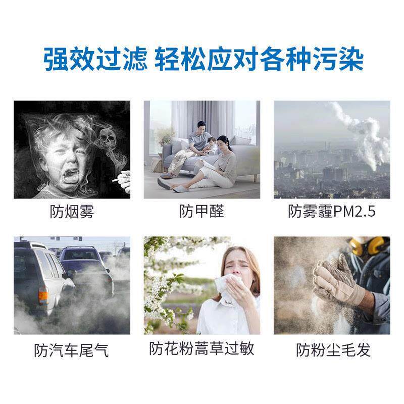 防二手烟活性炭鼻炎隐形口罩甲醛