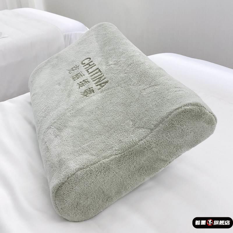 美容床枕头美容院专用枕头乳胶棉按摩床小枕头美睫防塌推拿记忆枕