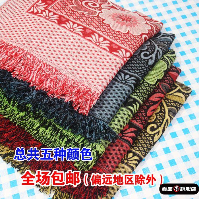 老式针织线毯床单春秋毯随身毯子沙发巾空调毯五色纯棉粗布床单