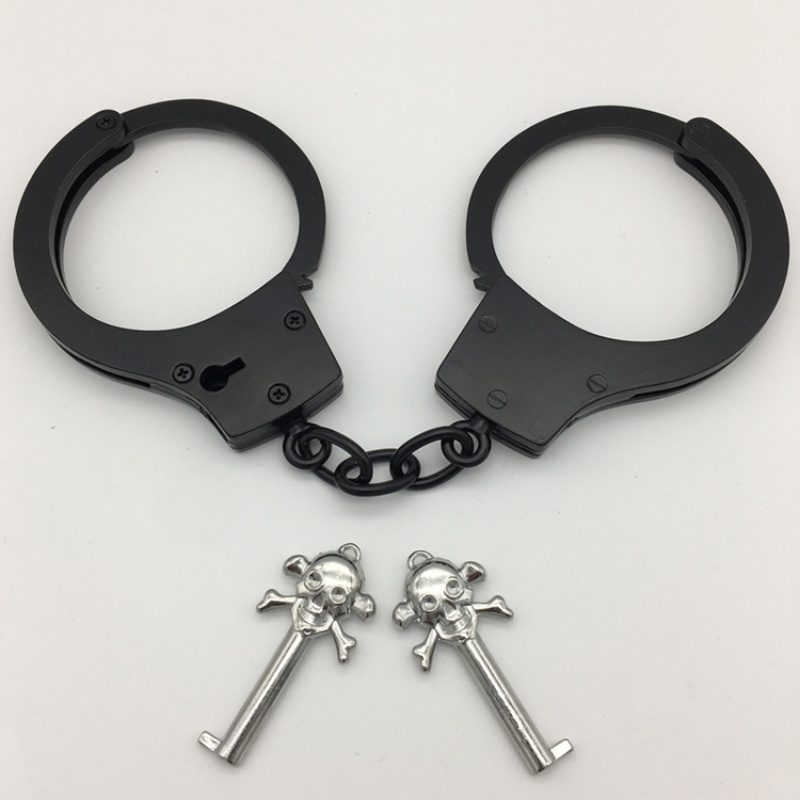 儿童手铐手镯玩具密室情侣影视道具手扣加厚不锈钢cos剧本杀脚铐