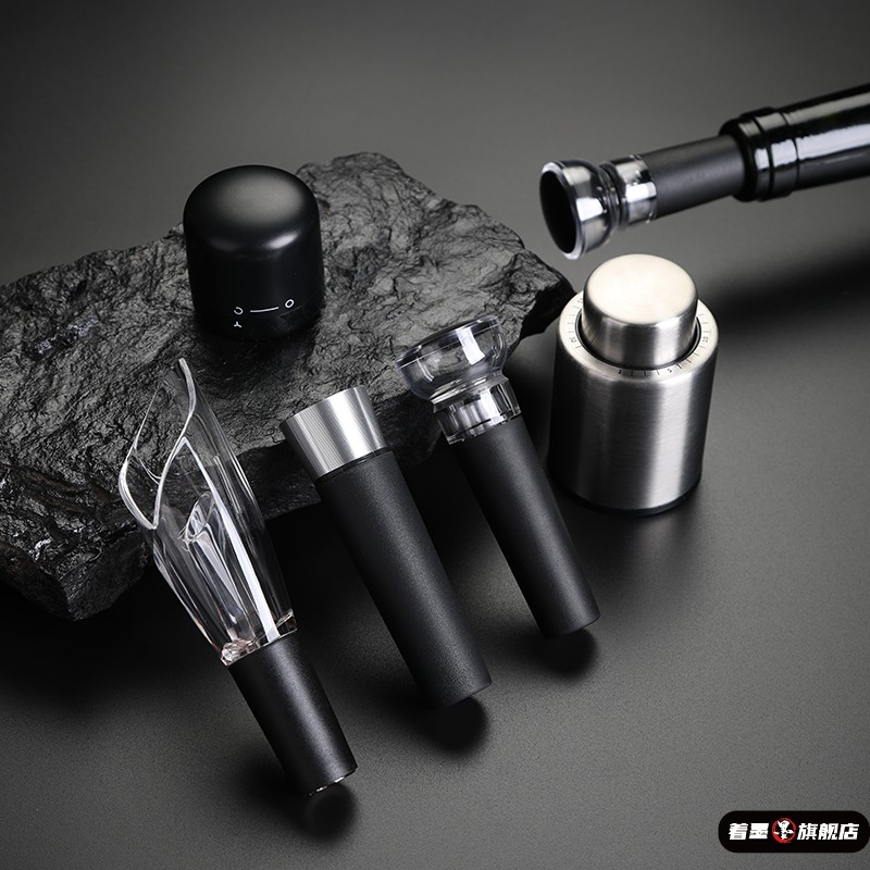 红酒真空酒塞家用真空酒塞创意硅胶保鲜香槟气泡密封抽拉瓶口塞