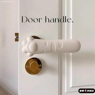 卧室入户门指纹锁门把手防碰撞垫矽胶保护套防撞手柄保护套防静电