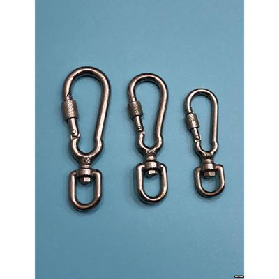 狗链子转轴万向转环挂钩活动扣配件接头锁扣卡扣旋转不锈钢连接