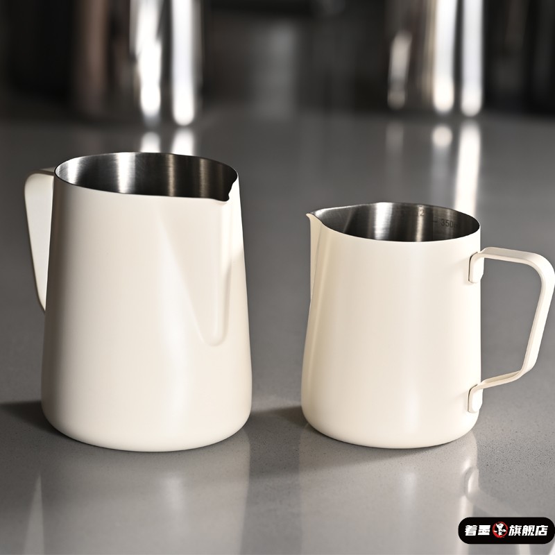 咖啡拉花奶缸304不锈钢带刻度杯意式奶缸打