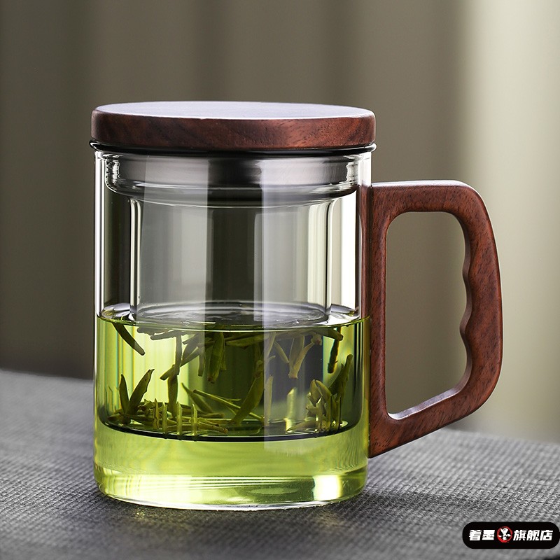 玻璃杯泡茶杯家用茶水分离带过滤办公室个人
