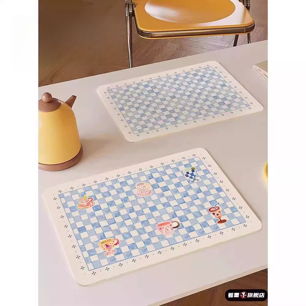 餐垫防水防油免洗简约清新防烫隔热垫咖啡机