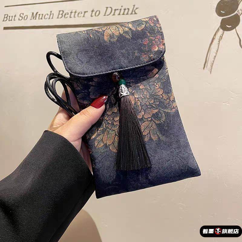 手机包国风中式斜跨小方包女民族异域风情迷你斜挎零钱新,箱包皮具/热销女包/男包,手机包,淘宝优惠券,粉丝福利购,淘宝优惠卷