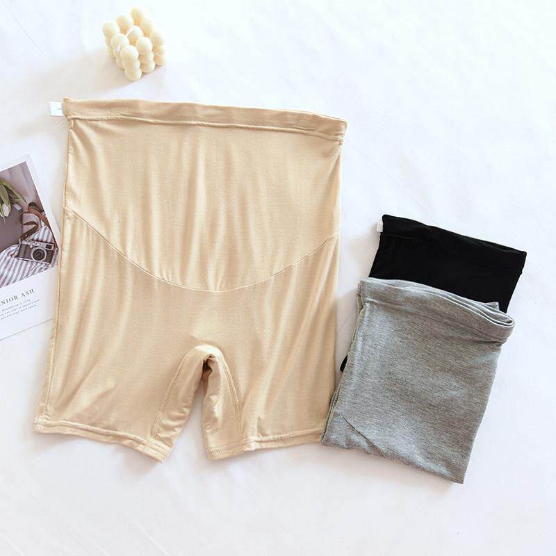 孕妇薄款宽松托腹安全裤夏季高腰薄款防走光可调节打底怀孕期短裤