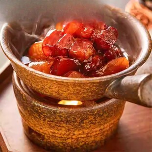 特色中式复古餐具红烧肉东坡肉狮子头碗蜡烛加热明炉酒店创意菜盘