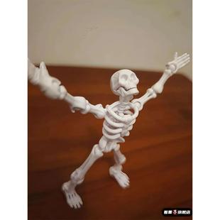 新品骷髅兵幸运13关节可动骨节人偶拼装模型手办摆件益智整蛊玩具