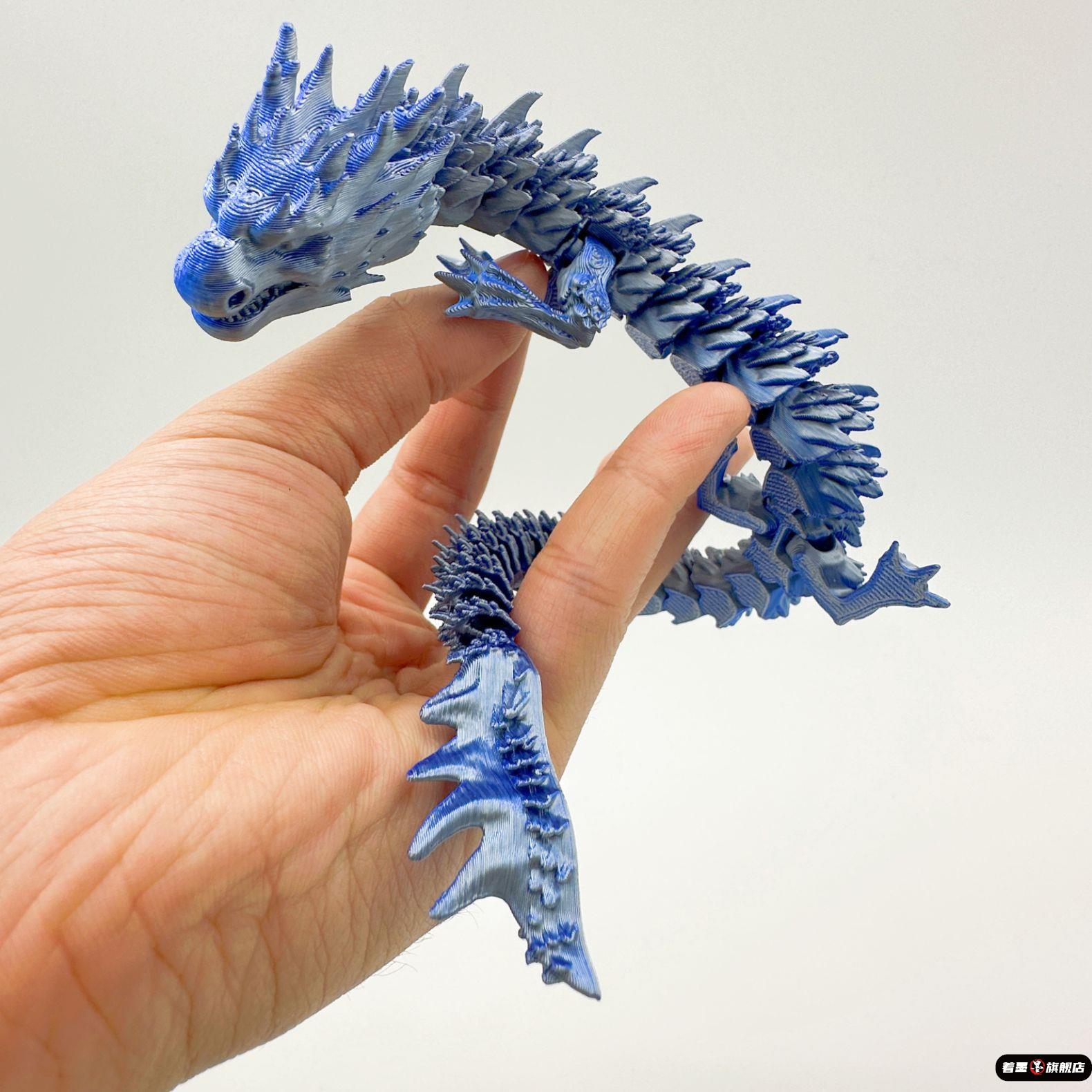 3D打印敖闰西海龙王关节可动龙仿真创意整蛊