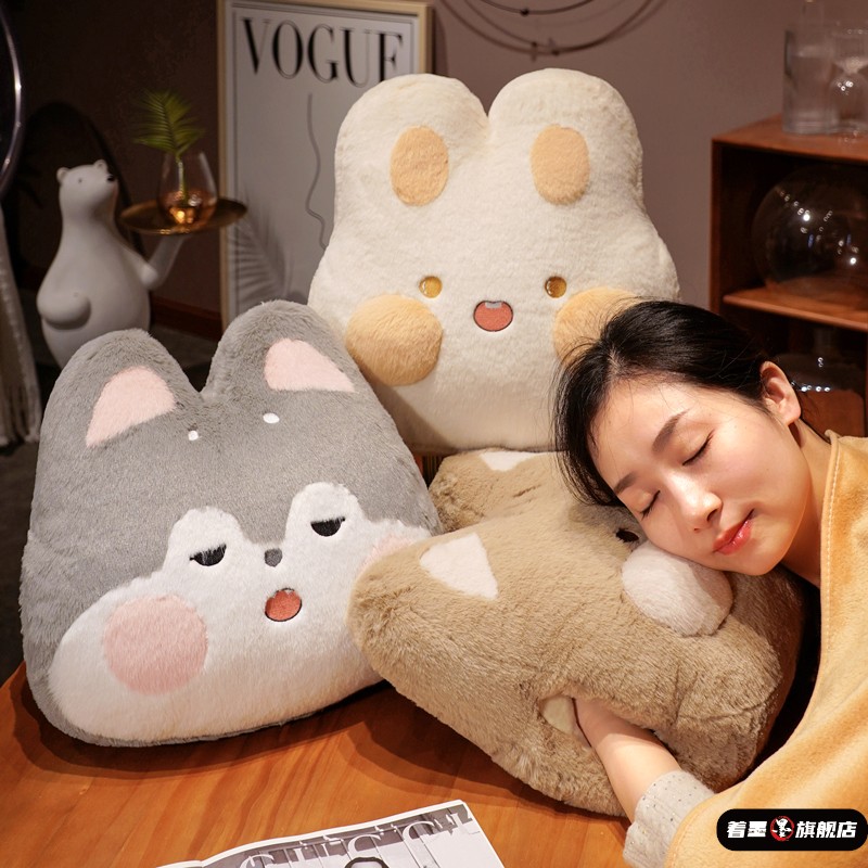 抱枕车用被子两用加厚冬季毛毯办公室午睡二