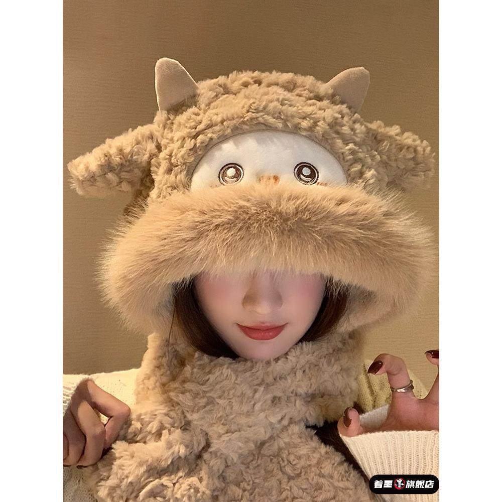 帽子女秋冬季东北防寒装备可爱小羊耳朵加厚护耳毛绒帽保暖雷锋帽,服饰配件/皮带/帽子/围巾,帽子,淘宝优惠券,粉丝福利购,淘宝优惠卷