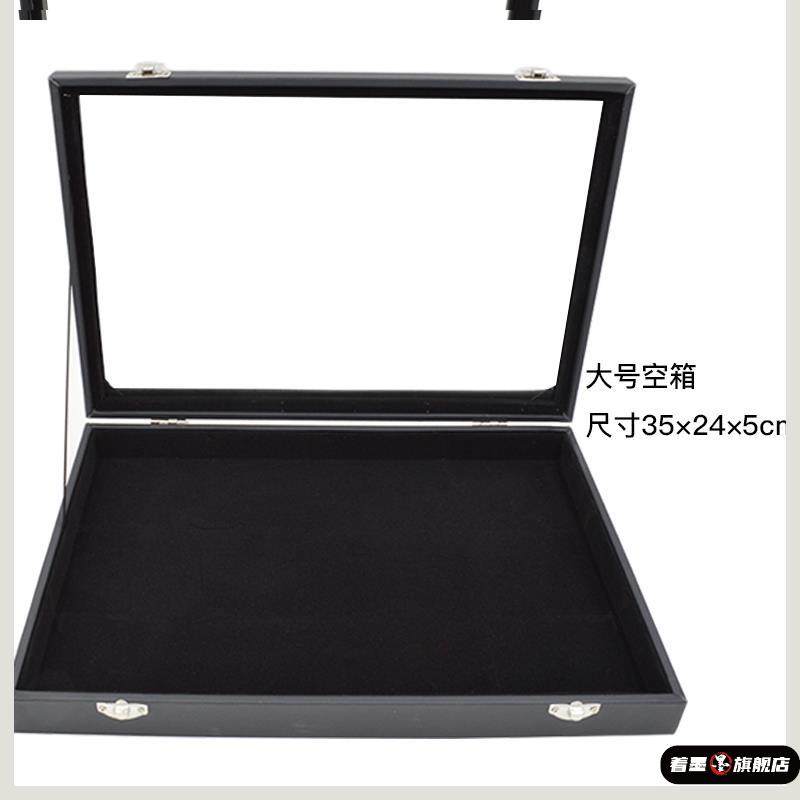 绒布首饰收纳盒小号饰品展示盒项炼手镯戒指耳针盒子带盖子珠宝箱