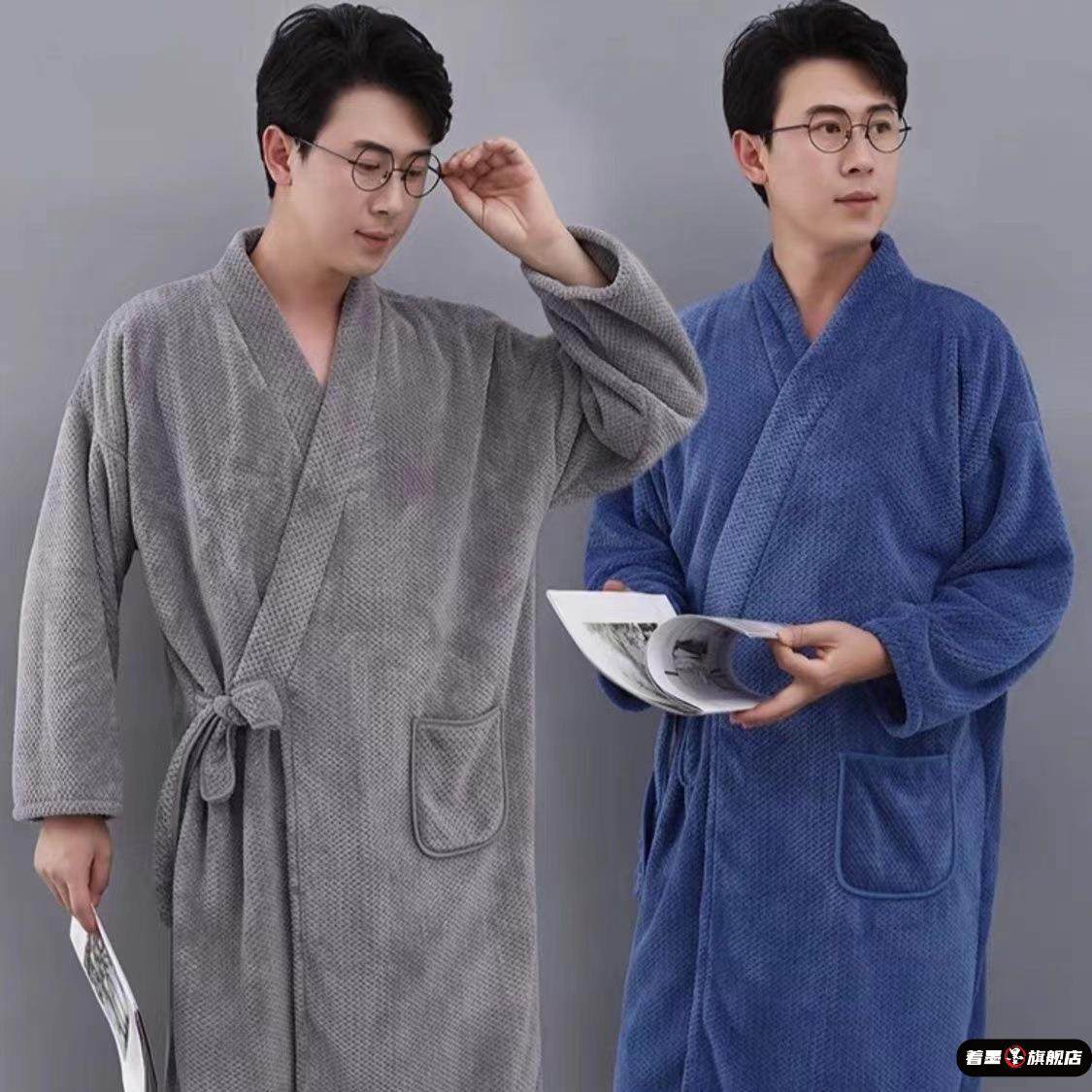 男士可穿式浴巾男款裹巾2025新款青少年吸水速干家用洗澡专用浴袍