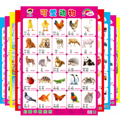 婴儿早教贴纸宝宝图识物启蒙学前
