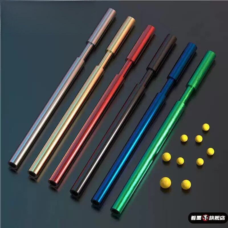 噼啪筒彷竹子工艺8090儿时怀旧儿童玩具竹筒枪软弹枪竹管炮玩具
