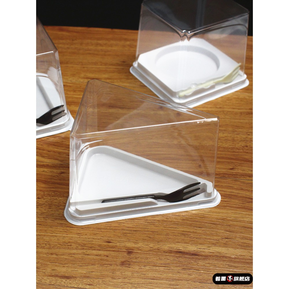 切块蛋糕包装盒三角形千层盒子透明日式甜品