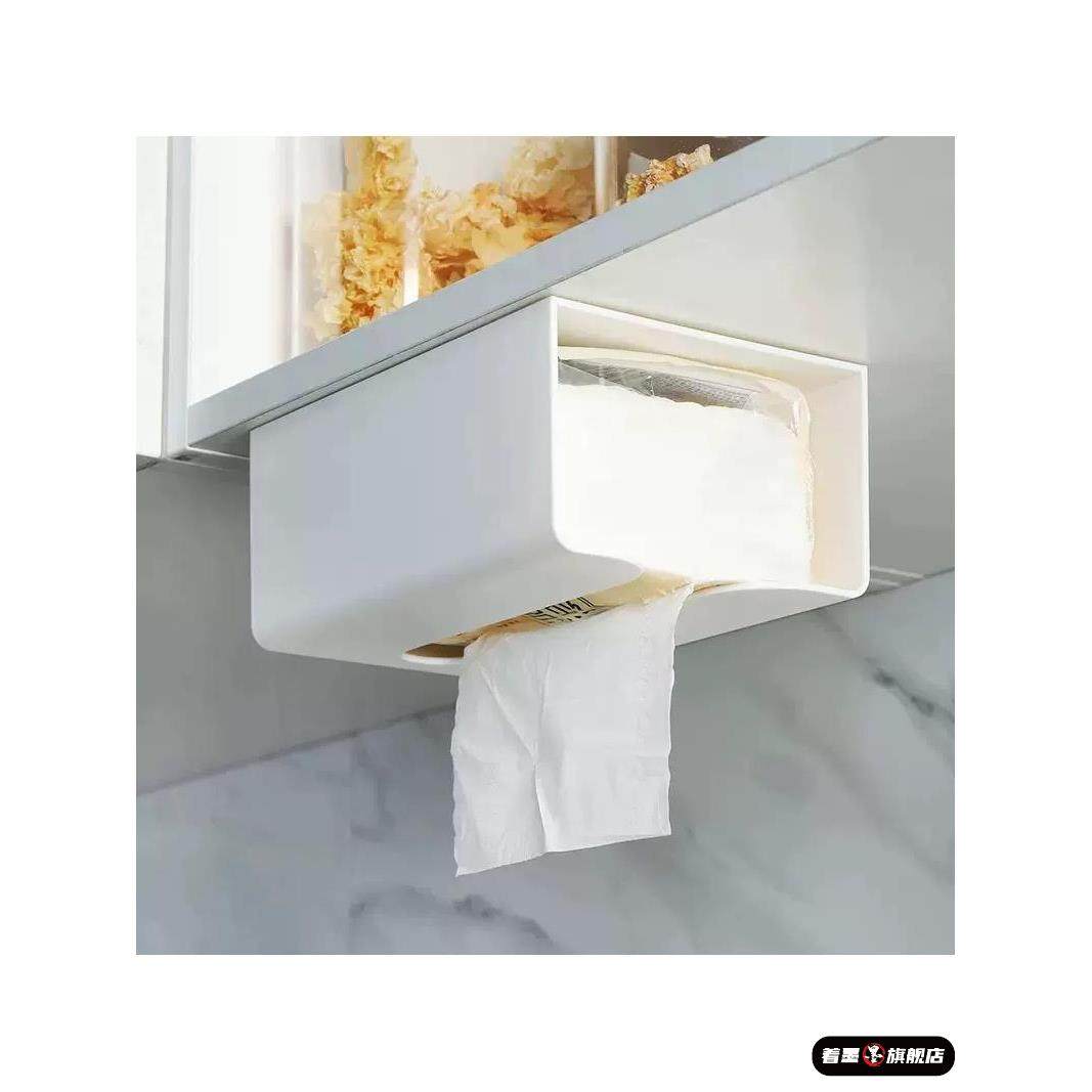 挖掘机货车免打孔纸巾盒挂壁式抽纸盒家用储物壁挂式纸巾收纳盒