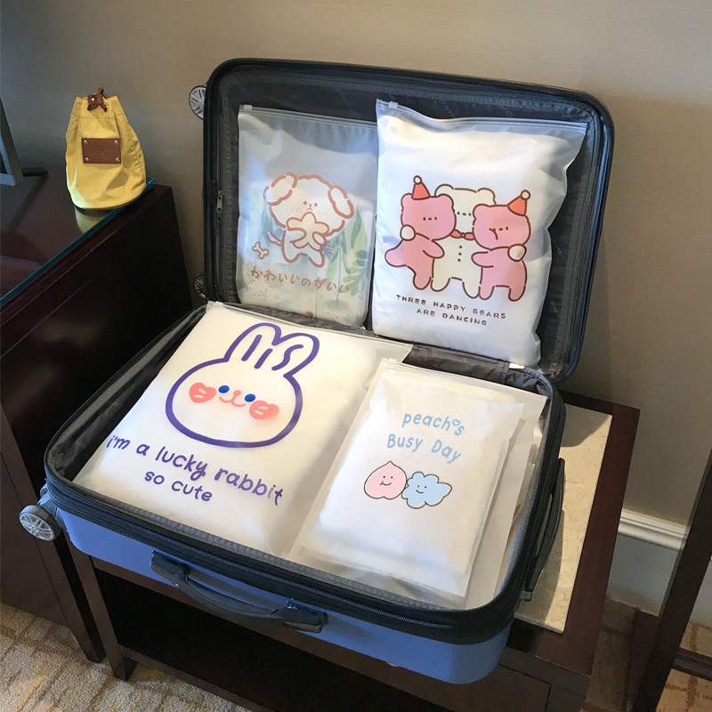 行李箱衣物防尘收纳袋旅行幼儿园儿童束口鞋子衣服分装袋一次性图片