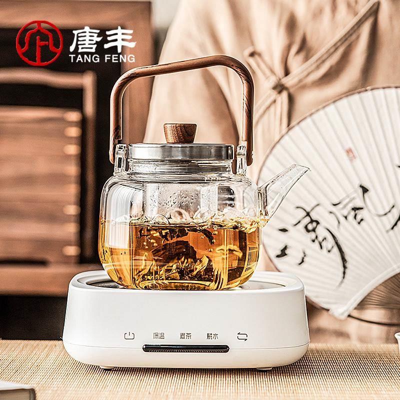 小依电陶炉煮茶器家用提梁壶蒸煮茶壶2023新款电热烧茶壶煮茶一体