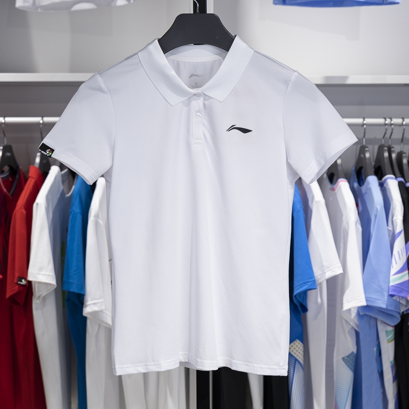 李宁短袖POLO衫速干凉爽透气