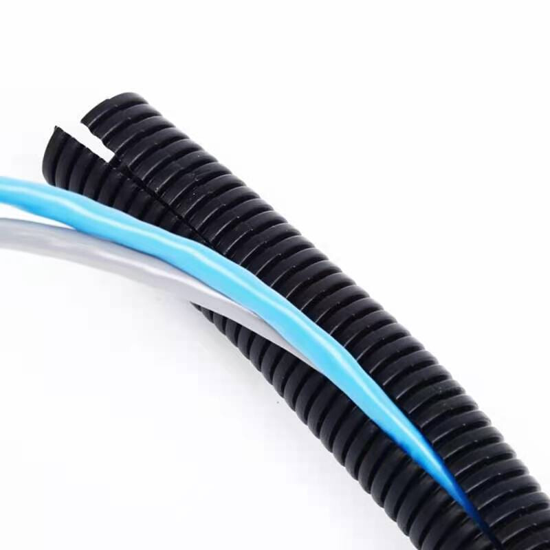 新品PP阻燃塑料波纹管耐高w温穿线软管室外电线保护套防晒可开口