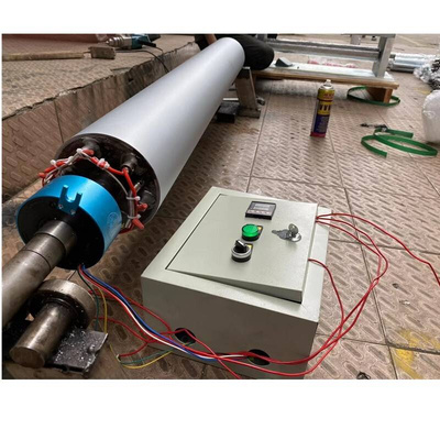 新品加热滚筒传动加热辊输送包胶辊筒F加温电热滚筒控温实心铝芯