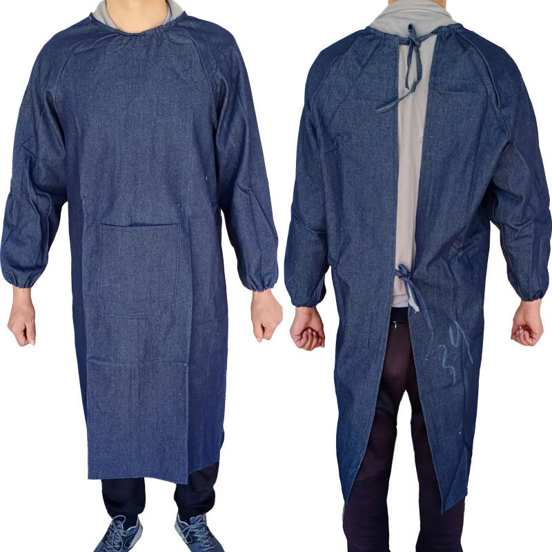 加肥加大反穿衣带袖罩衣男女搬运牛仔布工作服防污大褂劳保服围裙,户外/登山/野营/旅行用品,裙子/迷彩裙,淘宝优惠券,粉丝福利购,淘宝优惠卷