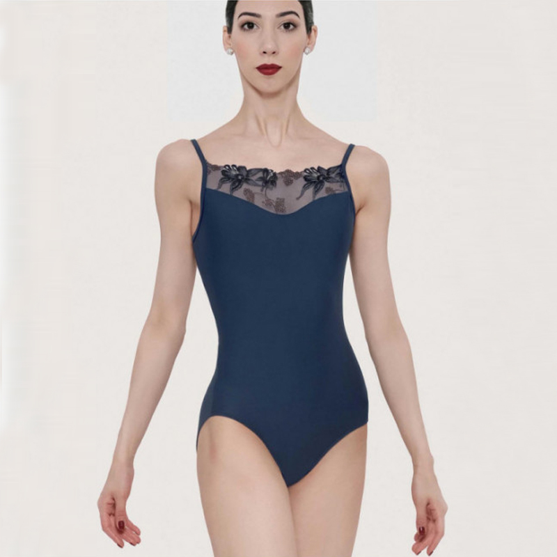 WEARMOI芭蕾形体服蕾丝刺绣吊带