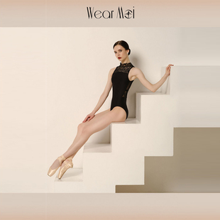 新款WearMoi芭蕾舞蹈服立领形体服空中瑜伽连体服体操服AKARSO