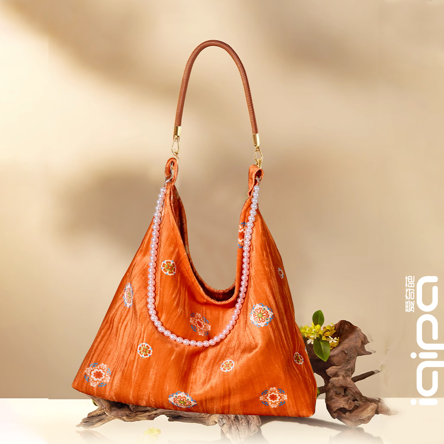 爱奇葩原创单肩包珍珠链丝绒手提包盛唐回响国风文创新中式包包,箱包皮具/热销女包/男包,时尚帆布包,淘宝优惠券,粉丝福利购,淘宝优惠卷