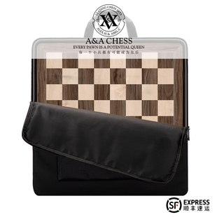 A&A CHESS/领御 48cm高档国际象棋实木贴皮FIDE标准版棋盘无棋子