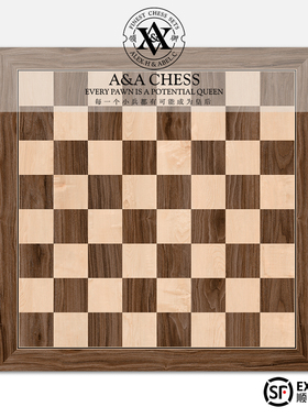 A&A CHESS/领御 54cm（21.25''）国际象棋FIDE标准竞赛棋盘无棋子