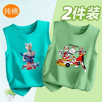 男童纯棉夏季背心儿童洋气无袖