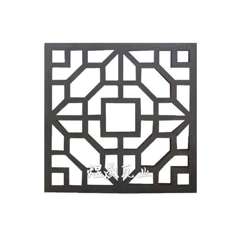 Antique cement window flower hollow ancient buildiNngs, wal