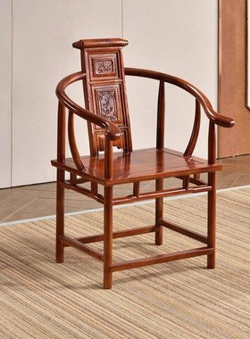 Solid wood antique backchair Atmospheric offiEce home dinin