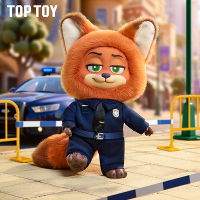 TOPTOY迪士尼疯狂动物城尼克与朱迪的成长之旅系列毛绒盲盒礼物