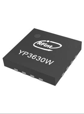YP3630W 2.4G/ISM无线通信系统 通用5G 1W增益 LNA集成芯片 QFN16
