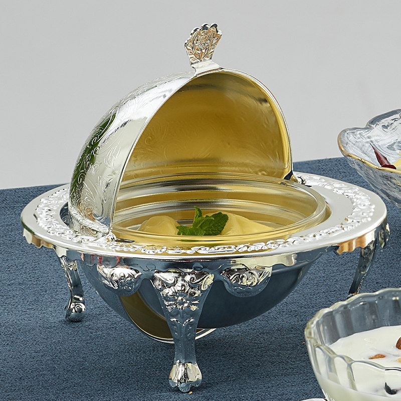 安妮女王 旋转黄油碟银质西餐餐具调味碟子银器