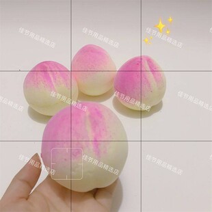 仿真泡沫桃子假寿桃水蜜桃水果模型仙桃摆件玩具儿童认知水果店