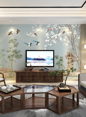 TV background wallpaper living room atmosphere wlallpaper m