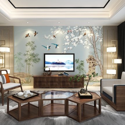 TV background wallpaper living room atmosphere wlallpaper m