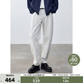 牛仔裤 休闲百搭阔型弯刀老爹裤 男春夏 色织提花粗斜纹 THESSNCE